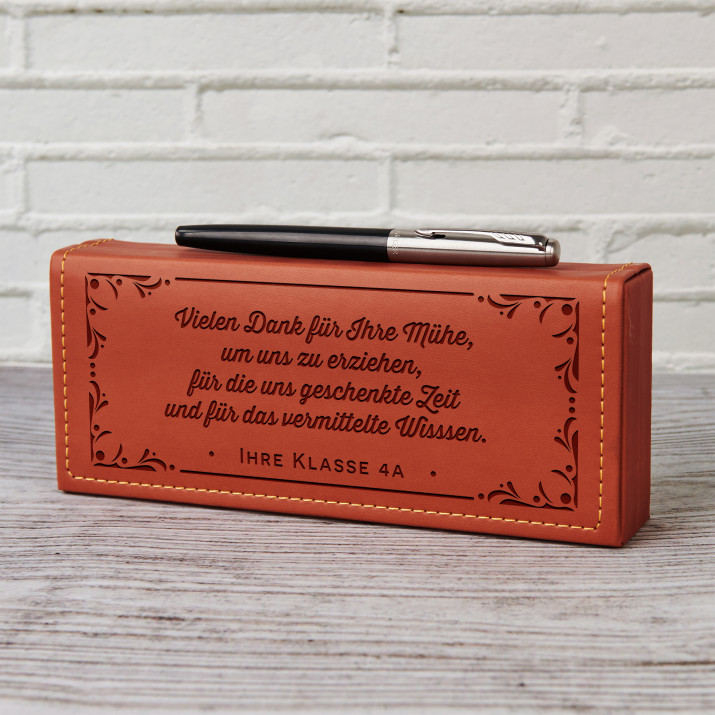 Vielen Dank für Mühe - Füller Parker im Etui Vielen Dank für Mühe - Füller Parker im Etui